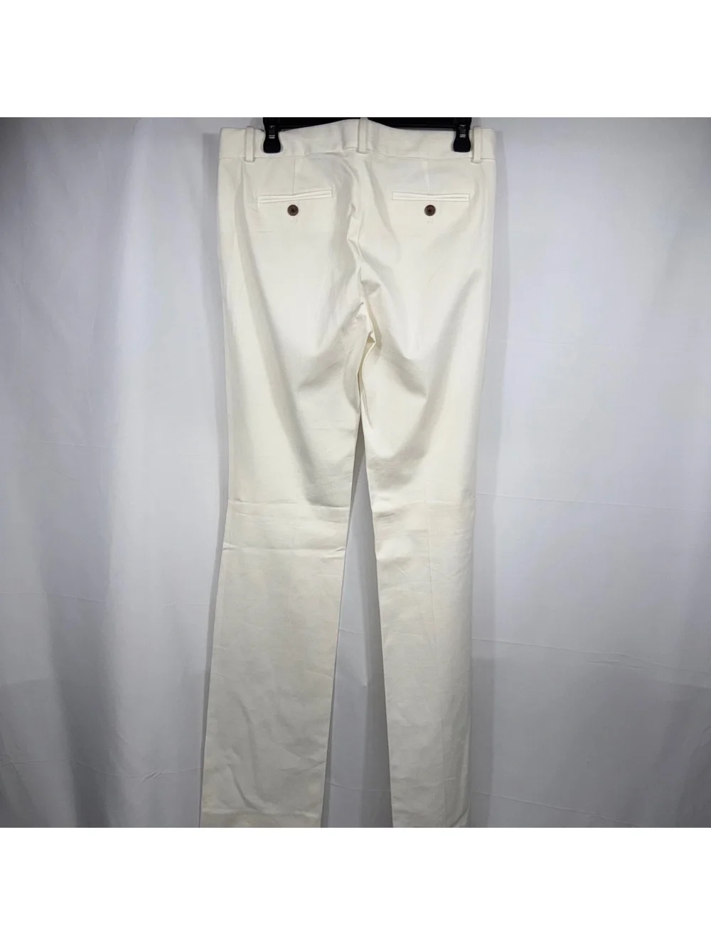 NWT J.Crew Factory Stretch Cotton White Straight Leg Pants Women’s Size 6T Tall